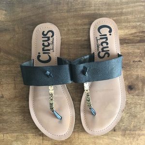 Sam Edelman Black Saxon Thong Sandal